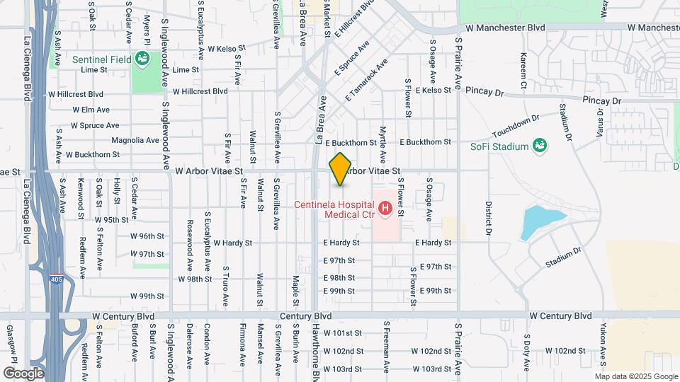 925 Larch St Map and Location Details