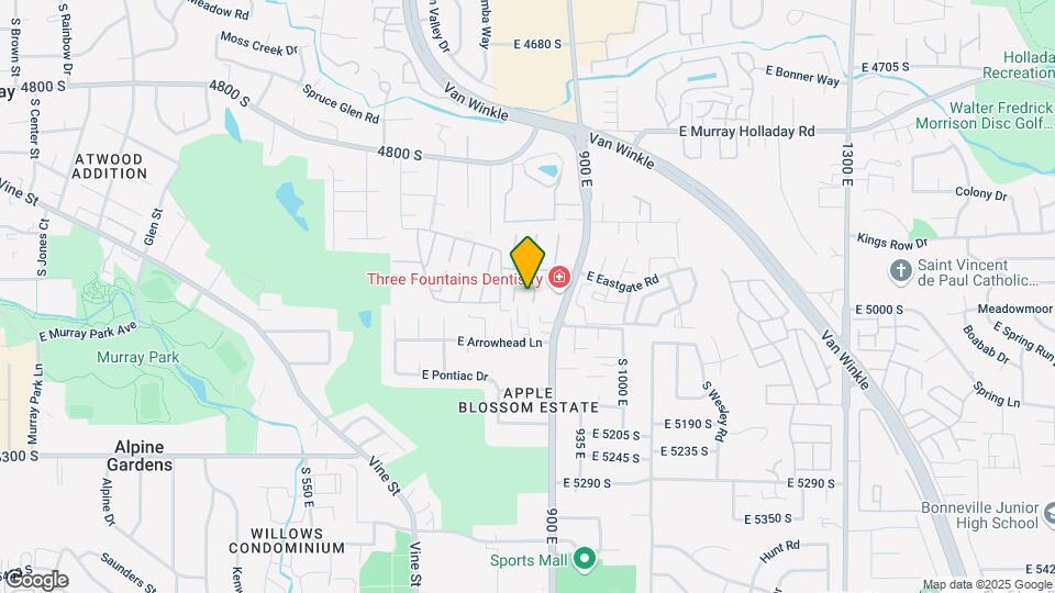 852 E Three Fountains Dr Map and Location Details
