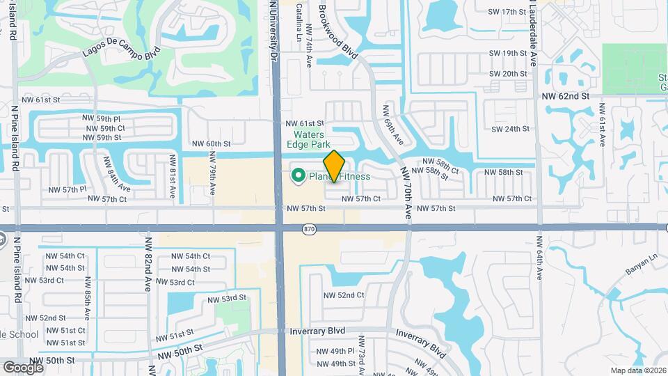 7311 NW 57th Dr Map and Location Details