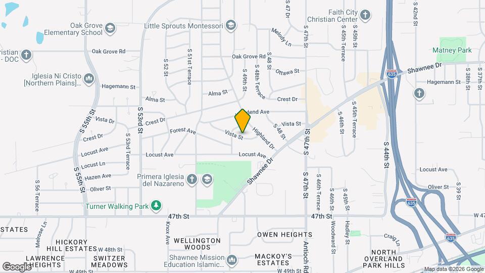 4910 Vista St Map and Location Details