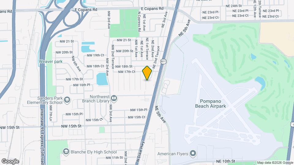 1670 NE 1st Ave Map and Location Details