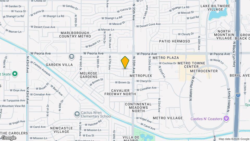 3533 W Beryl Ave Map and Location Details