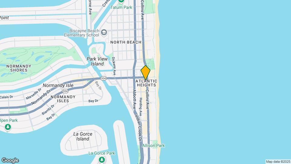 6970 Collins Ave Map and Location Details