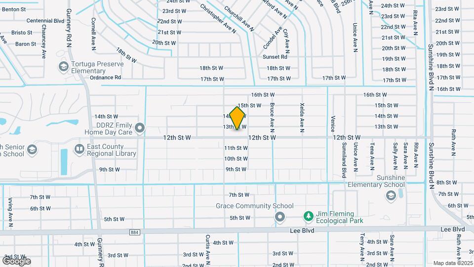 3906 12th St W Map and Location Details