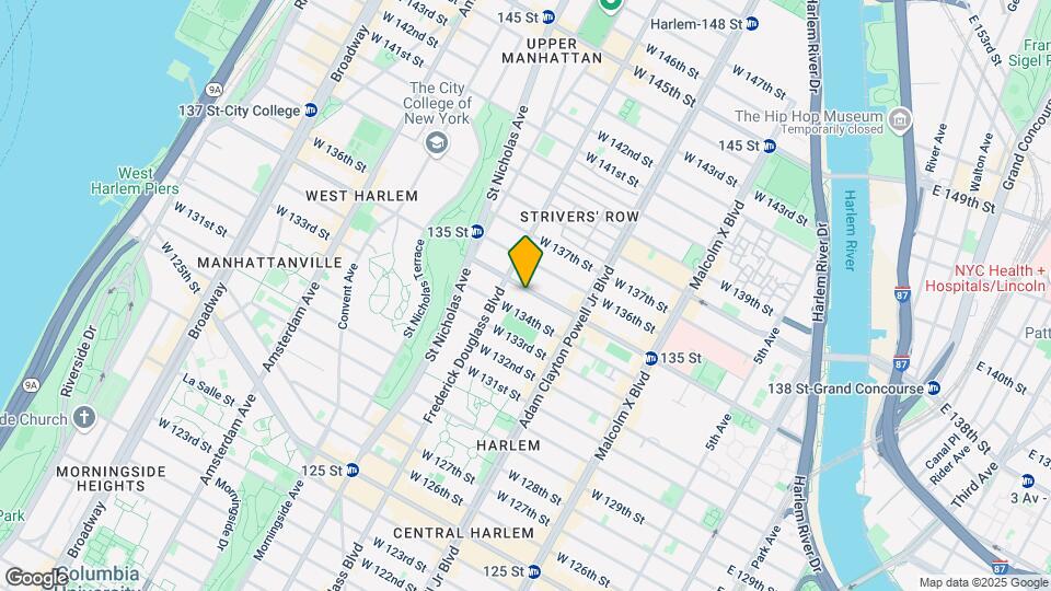 260 W 135th St Map and Location Details