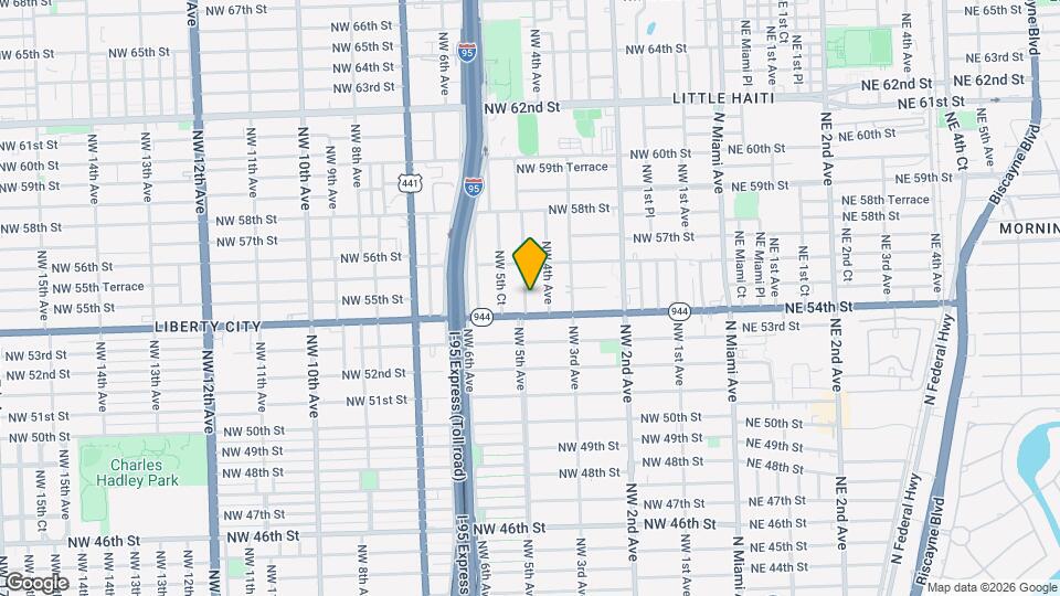 5431 NW 5th Ave Map and Location Details