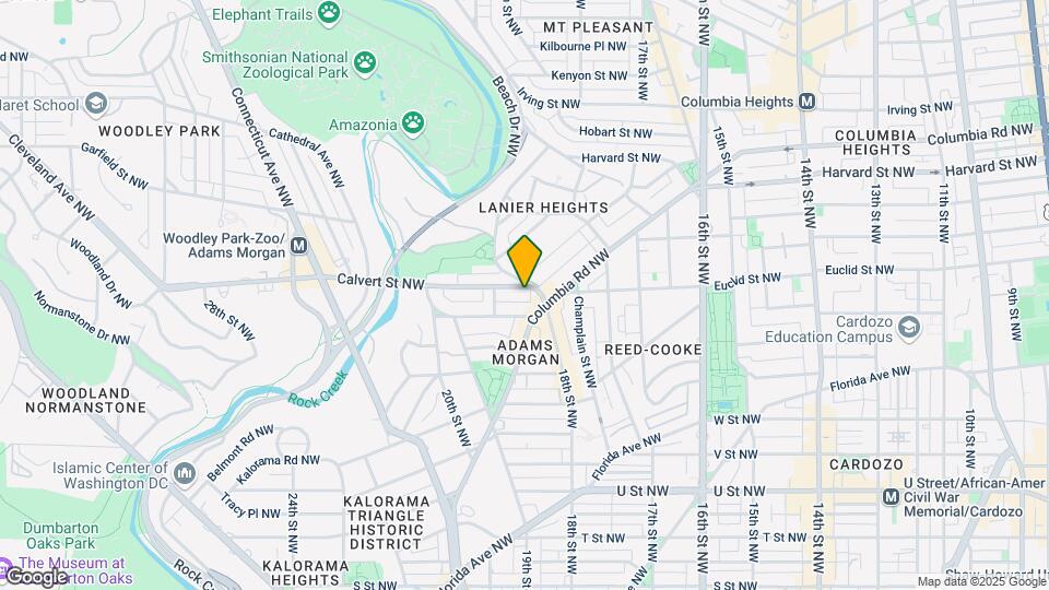 1814 Calvert St NW Map and Location Details