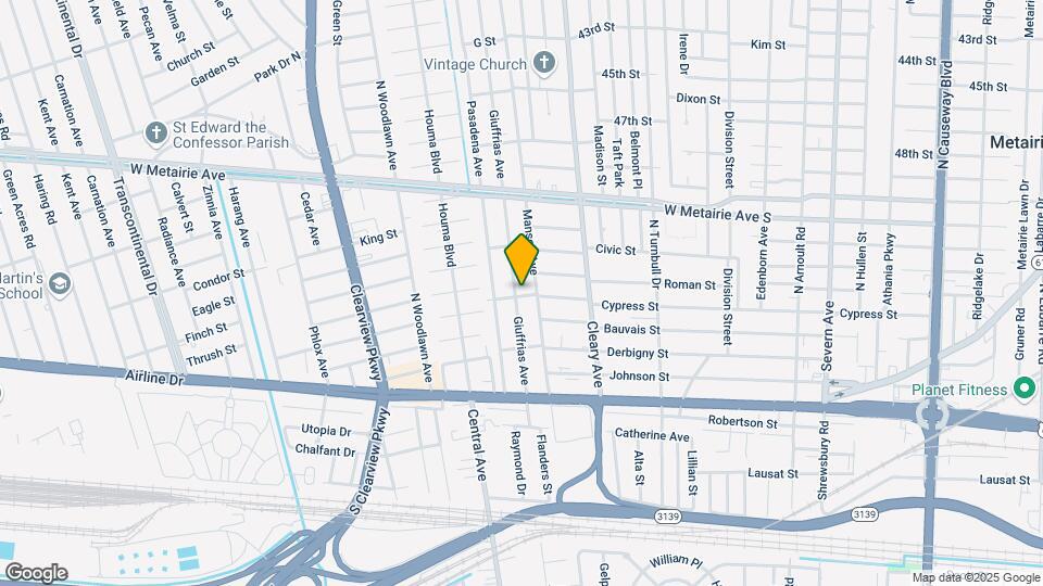 4013 Cypress St Map and Location Details
