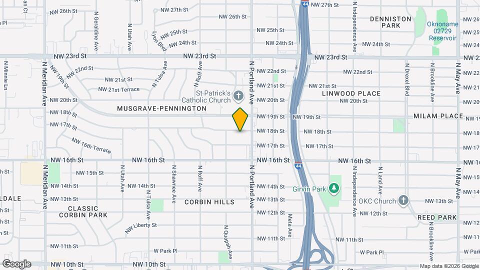 3716 NW 18th St Map and Location Details