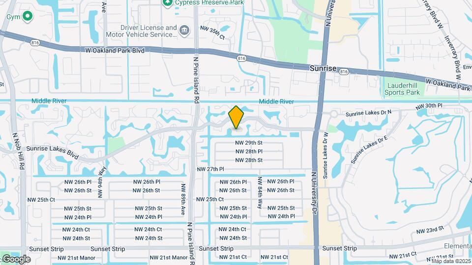 8345 Sunrise Lakes Blvd Map and Location Details