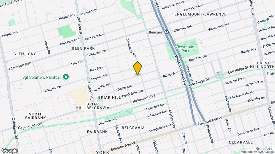 965 Briar Hill Ave Map and Location Details