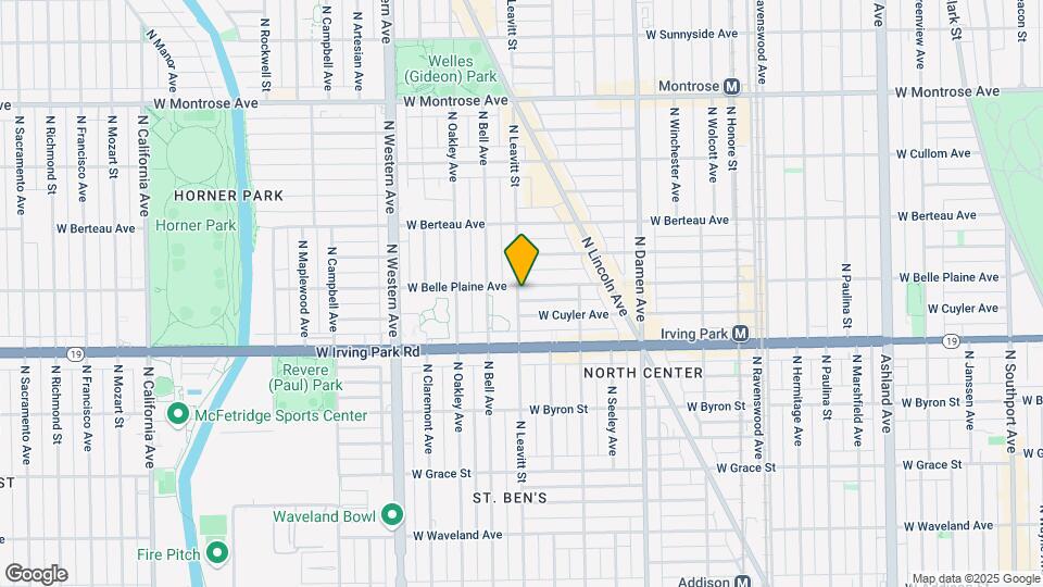 4053 N Leavitt St Map and Location Details