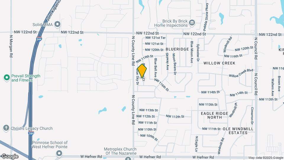 11609 Blueridge Ct Map and Location Details
