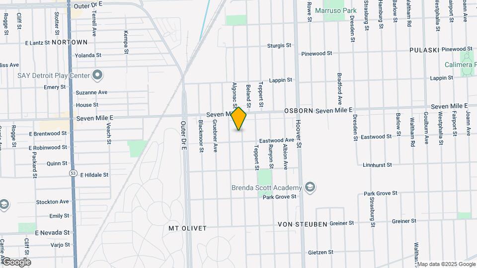 18935 Beland St Map and Location Details