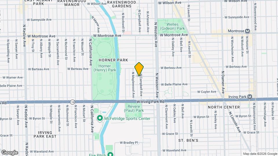 4124 N Campbell Ave Map and Location Details