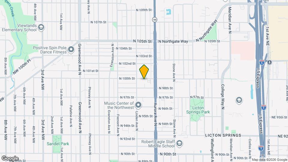 923 N 100th St Map and Location Details