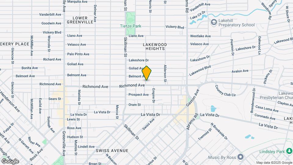 6203 Richmond Ave Map and Location Details
