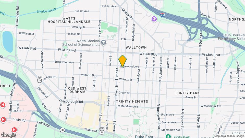 1019 Clarendon St Map and Location Details