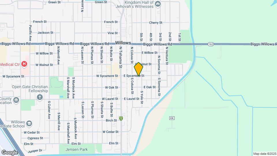336 E Sycamore St Mapa y Detalles de la Ubicación