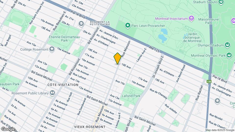 3745 Masson Rue Map and Location Details