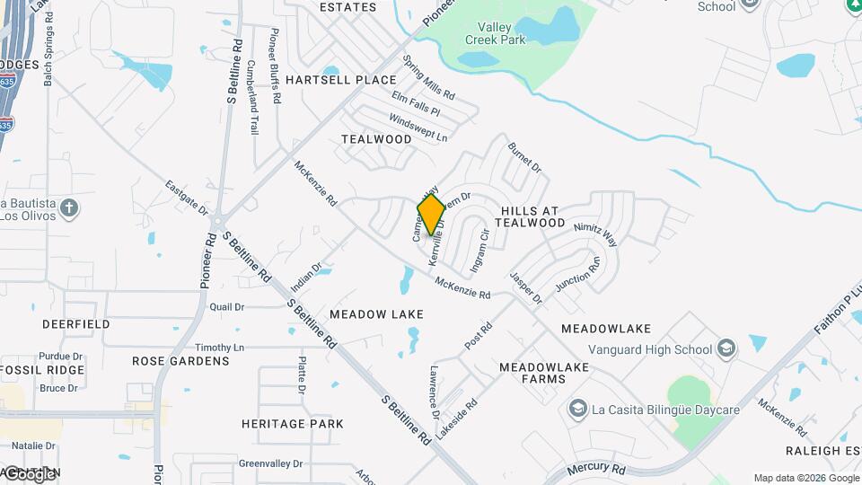 2829 Kerrville Dr Map and Location Details