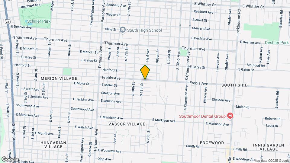 693-695 Frebis Ave-Unit -693 Map and Location Details