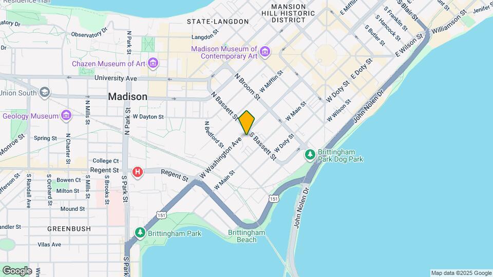 511 W Washington Ave Map and Location Details