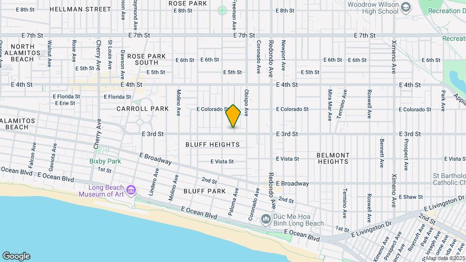 3041 E 3rd St Map and Location Details