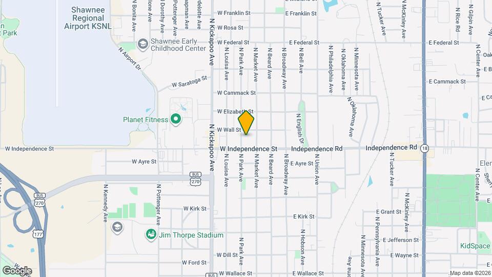 1517 N Park Ave Map and Location Details