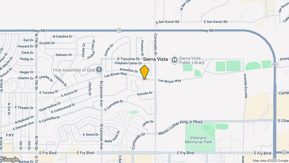 2218 Las Brisas Way Map and Location Details