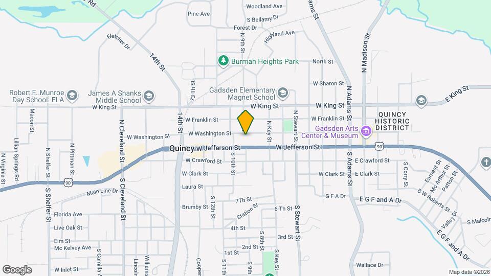 725 W Washington St Map and Location Details