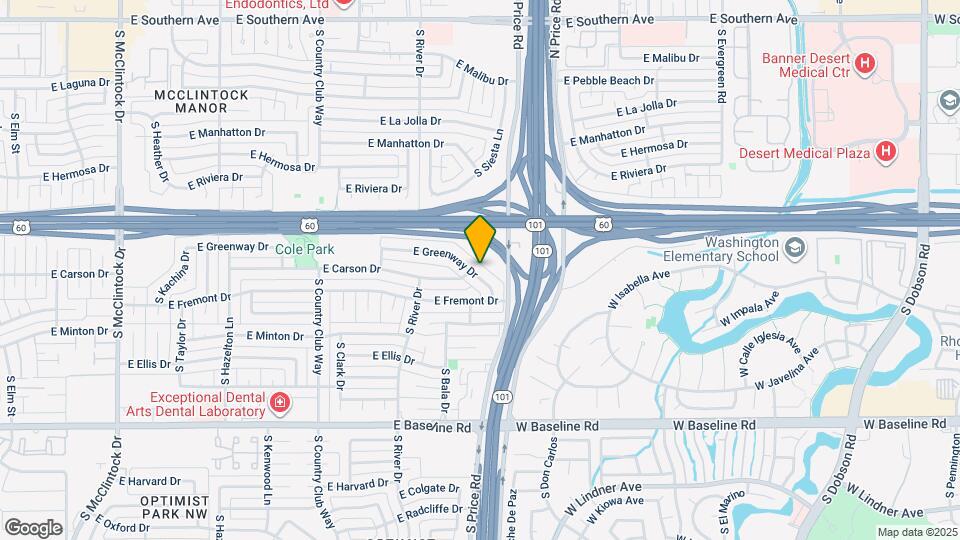 2166 E Greenway Dr Map and Location Details
