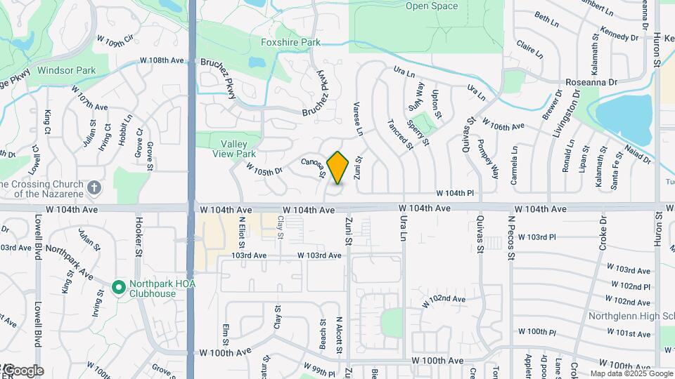 2537 W 104th Cir Map and Location Details