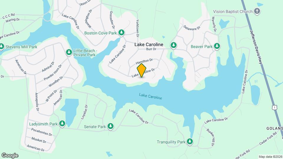 686 Lake Caroline Dr Map and Location Details