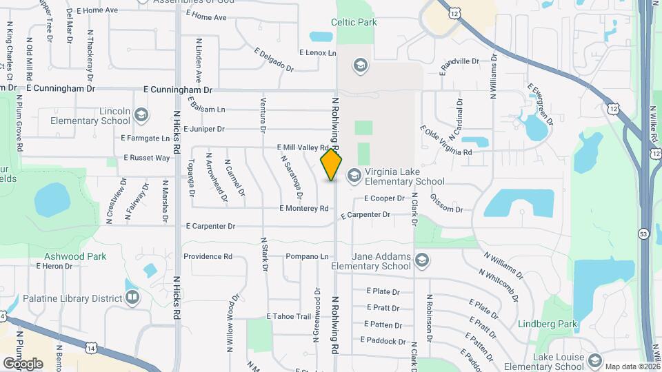 928 N Rohlwing Rd Mapa y Detalles de la Ubicación