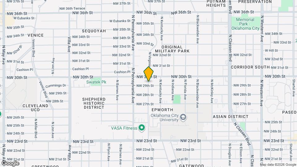 3008 N Virginia Ave Map and Location Details