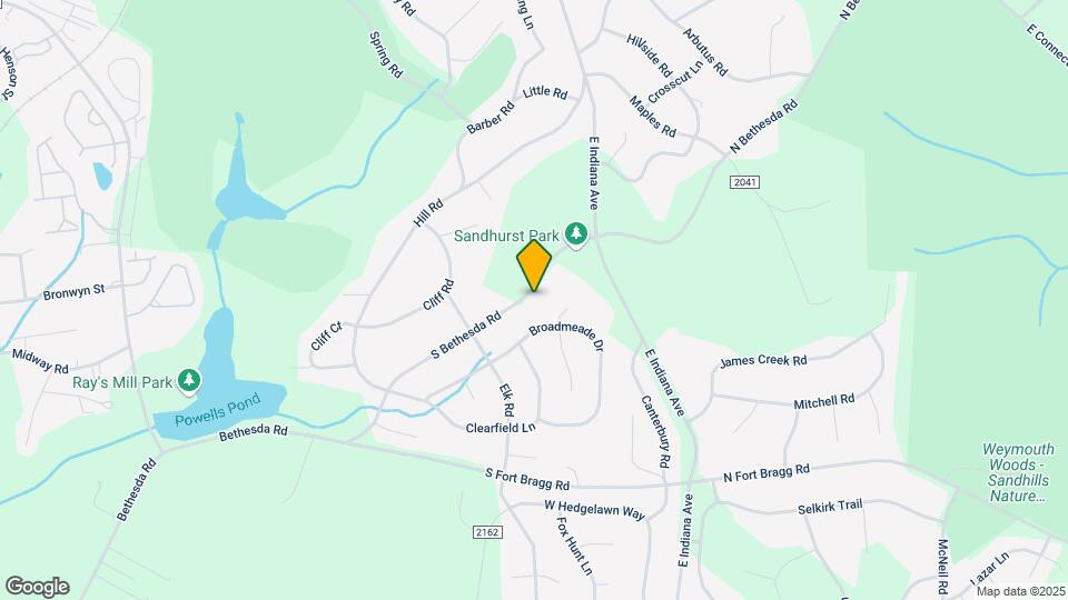 265 S Bethesda Rd Map and Location Details