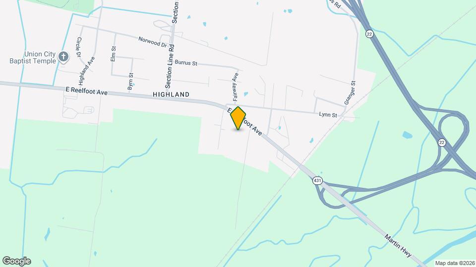 Reelfoot Apartments Map and Location Details