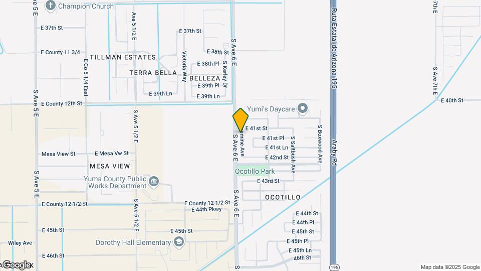 4124 S Jasmine Ave Map and Location Details