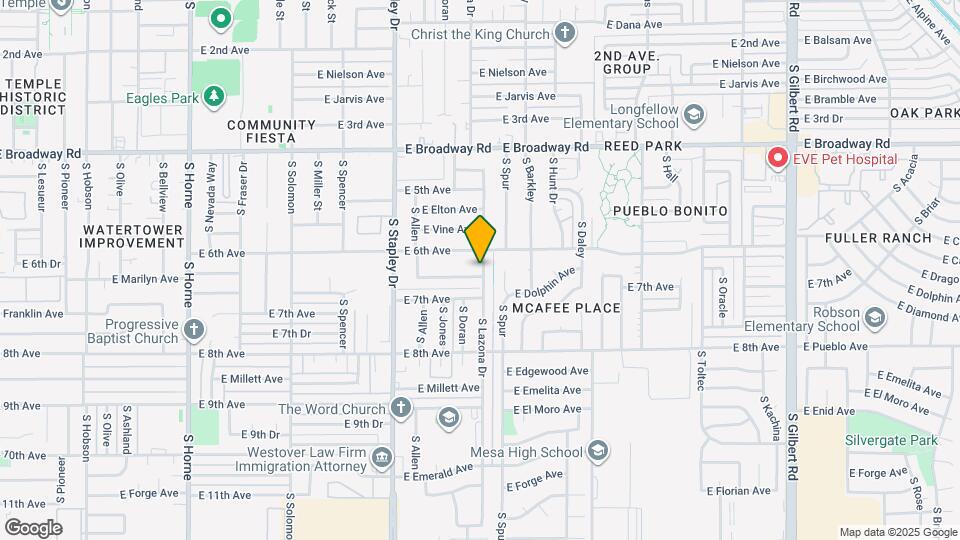 1344 E Marilyn Ave Mapa y Detalles de la Ubicación