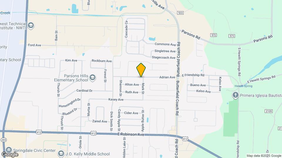 2839 Adrian Ave Map and Location Details