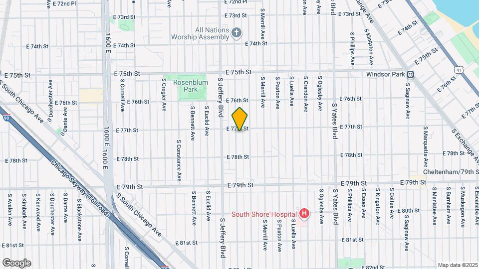 7711 S Chappel Ave, Unit Apartment 1 Map and Location Details