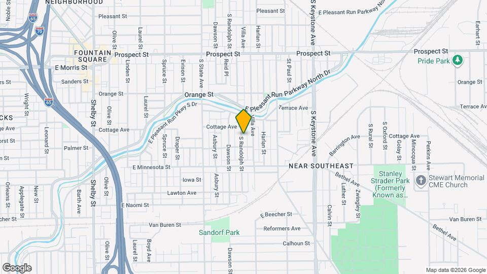 1521 S Randolph St, Unit Private Basement Unit Mapa y Detalles de la Ubicación