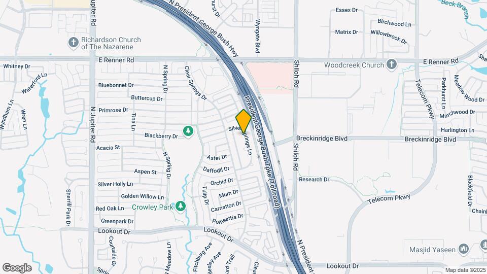 3029 Silver Springs Ln Map and Location Details