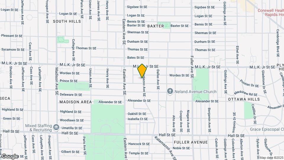 849 Kalamazoo Ave SE-Unit -Apt 1 Map and Location Details