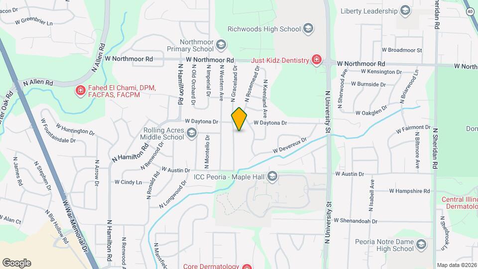 5706 N Graceland Dr Map and Location Details