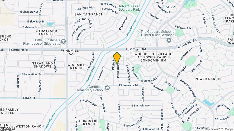 4142 S Mariposa Dr Map and Location Details