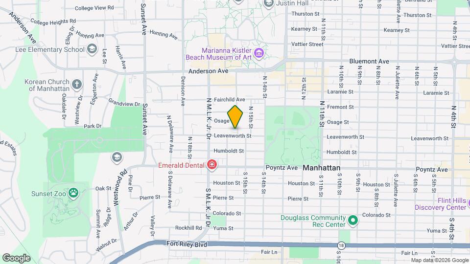 307 N 16th St Map and Location Details