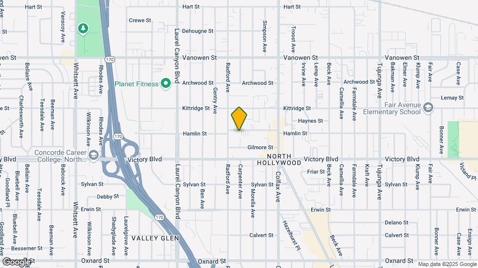 11838 Hamlin St Map and Location Details