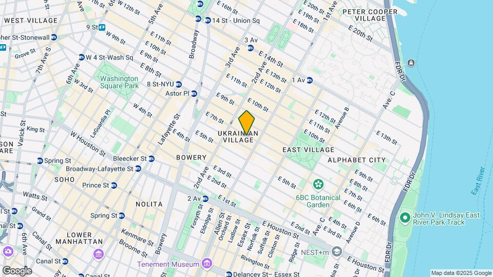 74 E 7th St Mapa y Detalles de la Ubicación